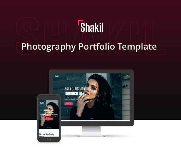 Shakil - Photography Portfolio HTML Template - 1